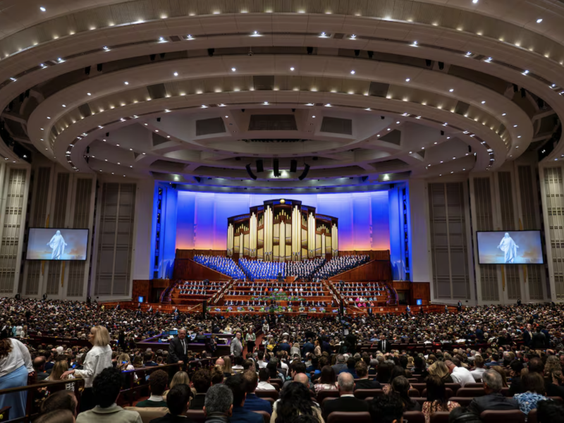The 195th Annual General Conference of The Church of Jesus Christ of Latter-day Saints at the Conference Center in Salt Lake City on Saturday, April 5, 2025.