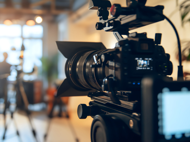 Film studio stock image