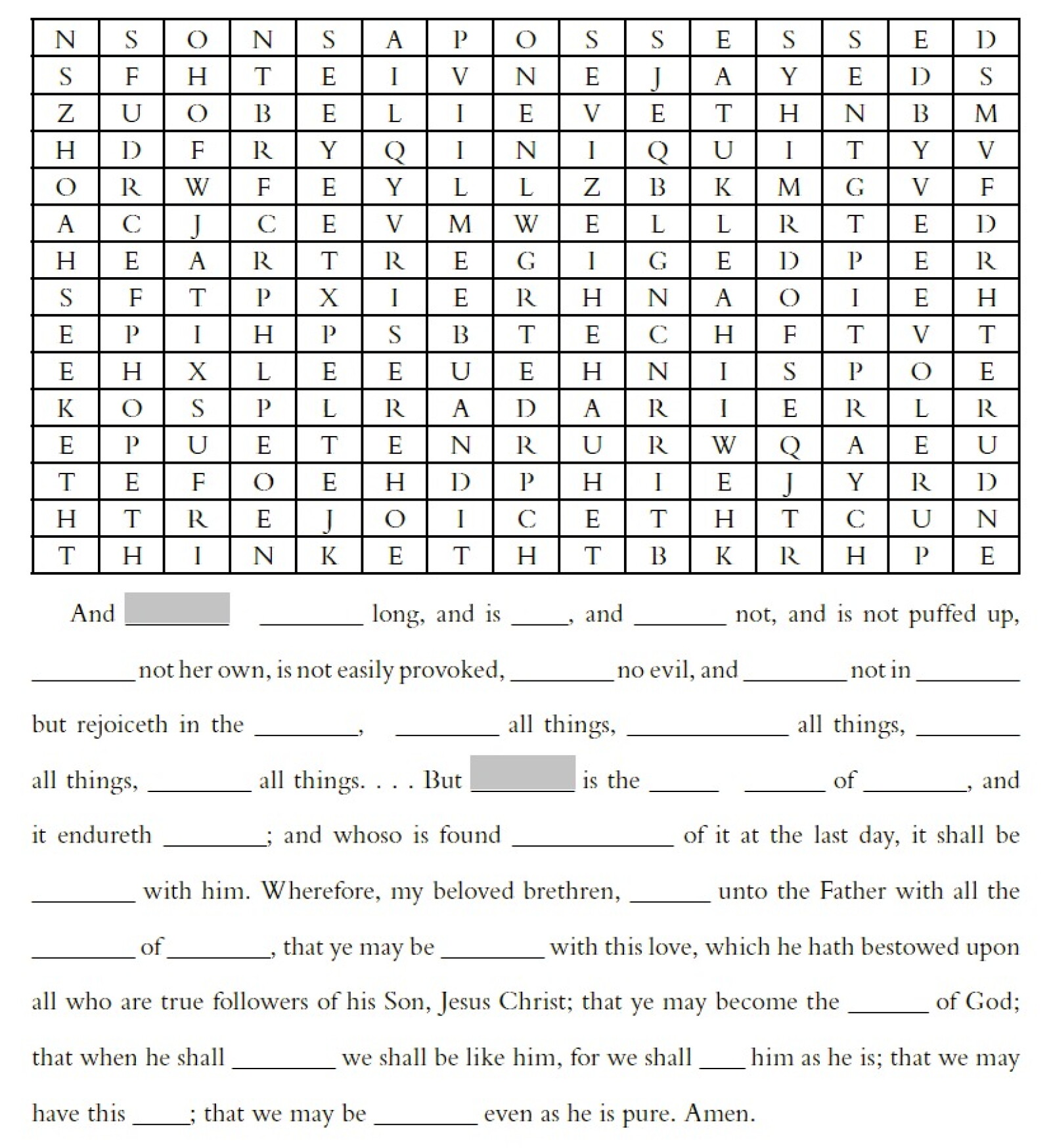5 Book of Mormon Word Puzzles Your Family Will Love - LDS Living