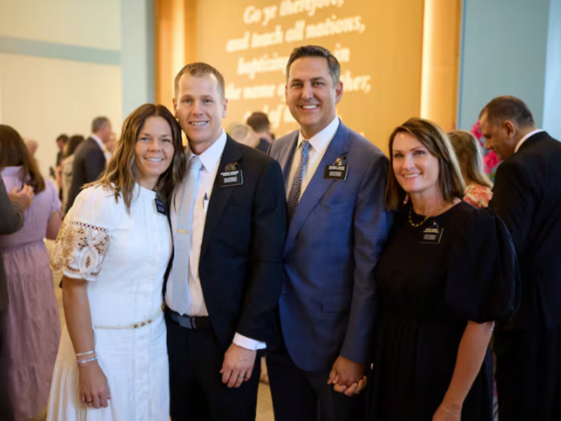 Sister Katie and President Aaron Shepherd and and President David and Sister Rebecca Jackson of Phoenix, Arizona