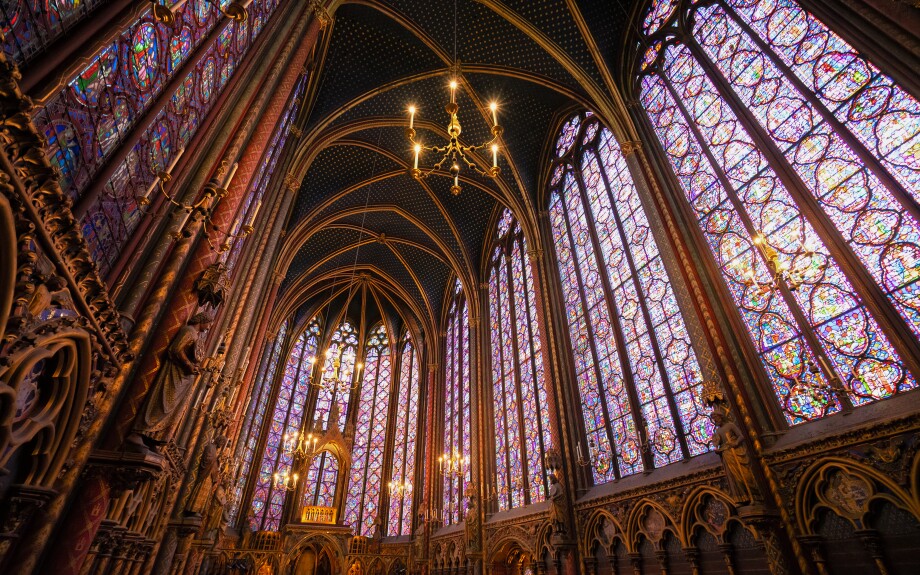 Stained glass windows of Sainte-Chapelle