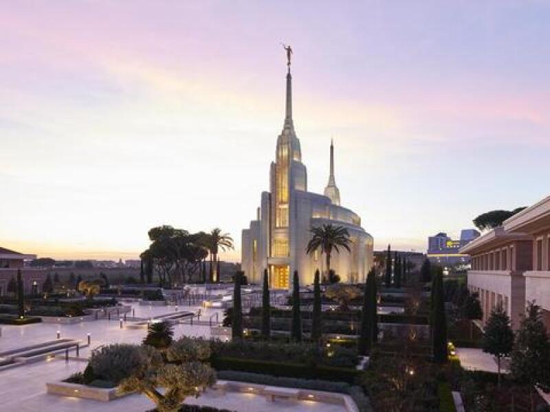 The Rome Italy Temple.