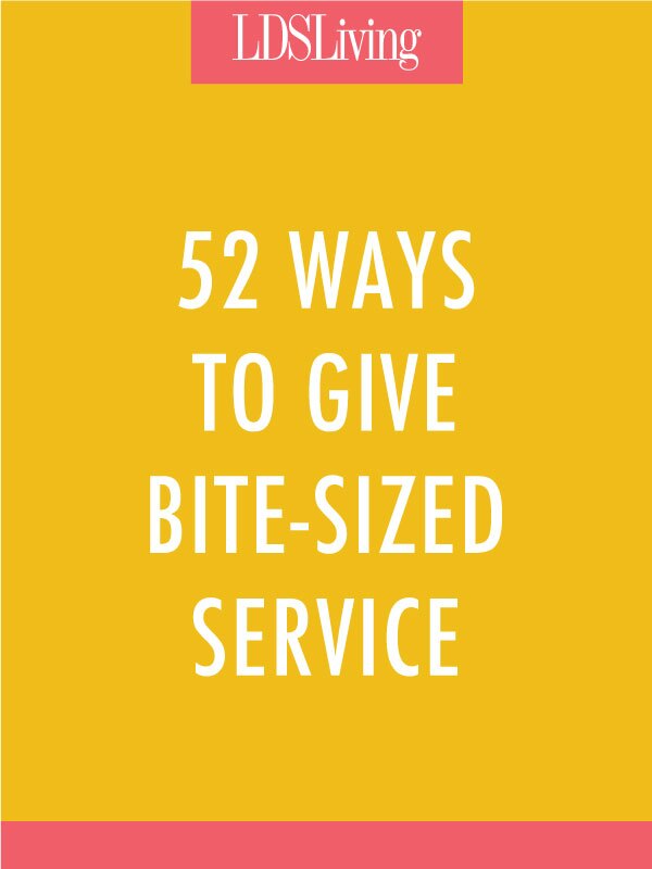 Service doesn't have to take hours of planning and a large group to carry it out. Sometimes it's making one small adjustment to the things we already do each day.