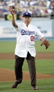 Elder Andersen Throws Out First Pitch at Dodger Stadium - Church