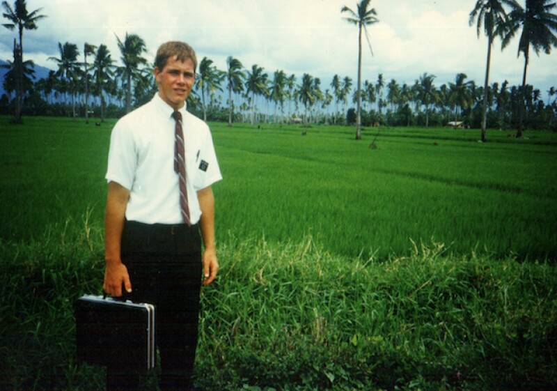 David on his mission in the Philippines. While serving his mission, David had a miraculous experience that helped him adjust to the challenges he faced.