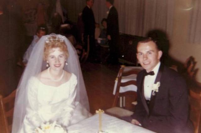 Image titleElder Cook and his wife on their wedding day. Image from Deseret News.