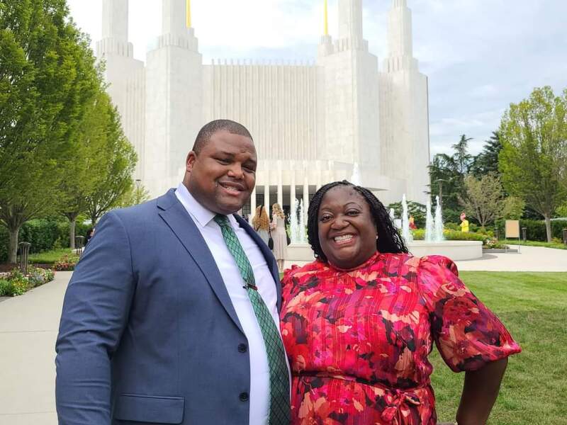 Chris and Eme Martin at DC Temple Rededication August 2022