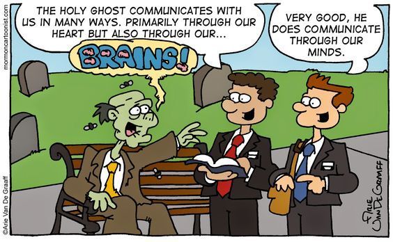 Funny LDS Missionary Comic by Arie Van De Graaff