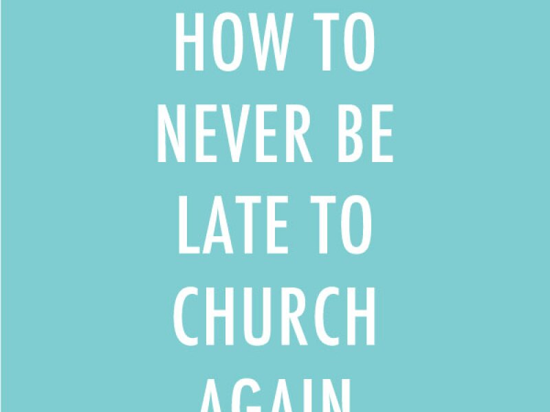 Most families struggle with getting to Church on time at some point. Arriving on time can feel like a struggle against nature. But while you may feel this way, it is possible turn Sunday-morning stress into Sunday-morning success.