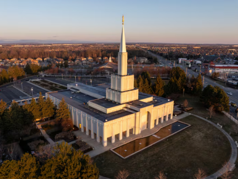 The Toronto Ontario Temple in Brampton, Ontario, is pictured on Friday, March 21, 2025.