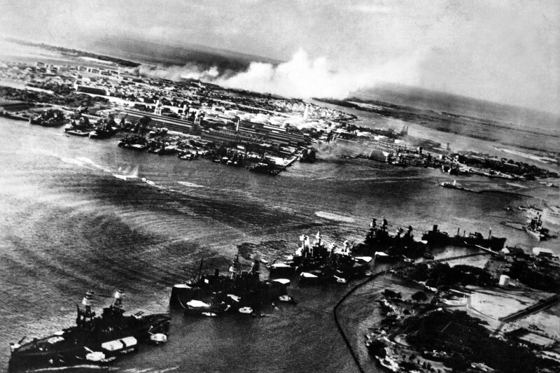 Japanese,Photograph,Taken,During,The,Attack,On,Pearl,Harbor,,Dec.