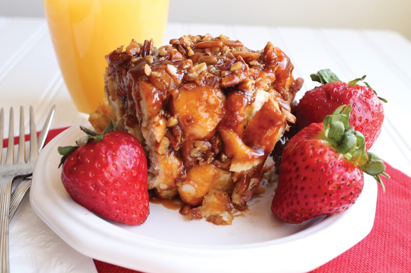 Gooey Caramel Pull-Aparts | 20 Breakfast Recipes Perfect for Christmas Morning from LDS Living