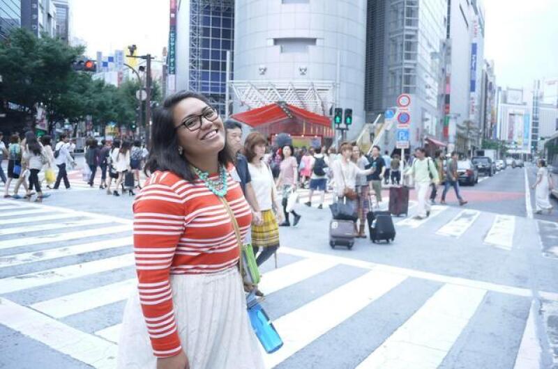 Miya on her mission in Tokyo.