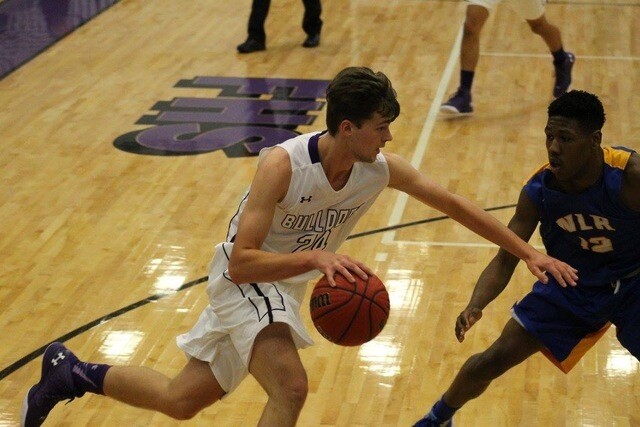 August playing basketball