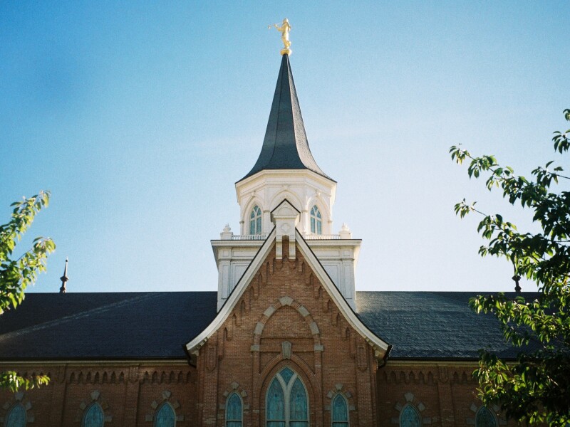 Provo Utah Temple on 35mm film