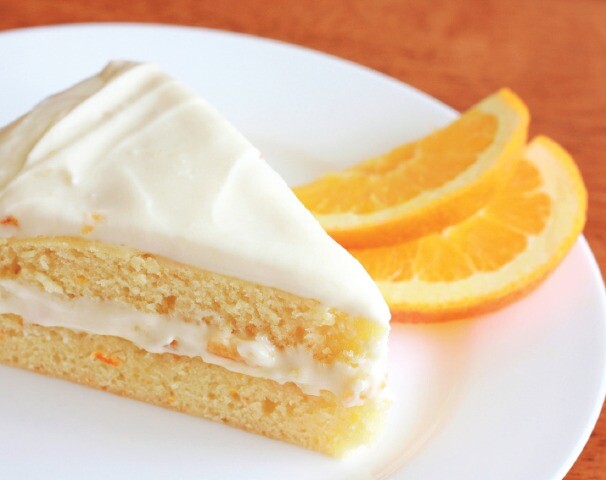 Orange Buttermilk Cake with Orange Cream Cheese Frosting by Daring Gourmet