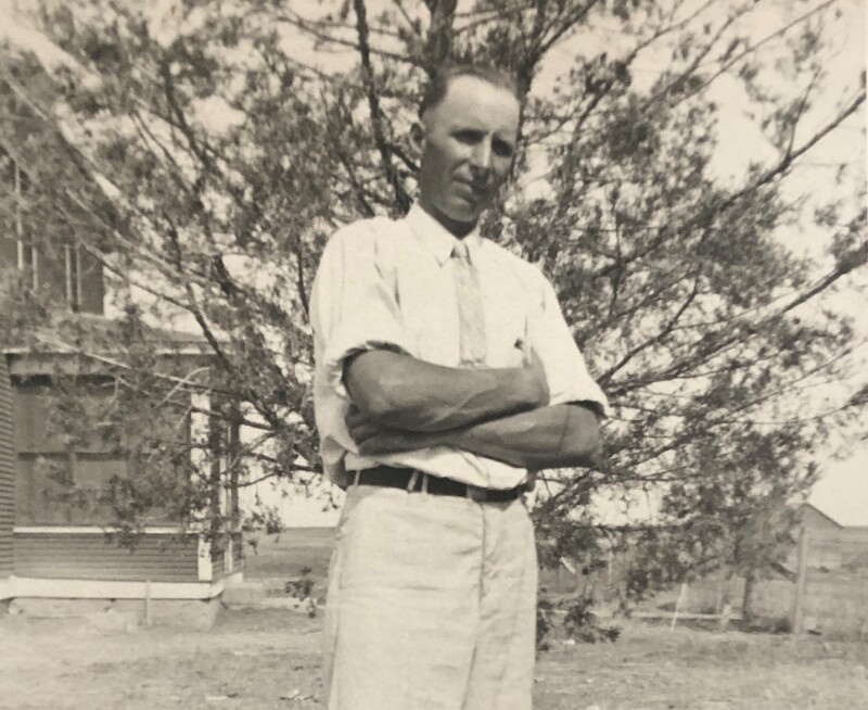 Karl Ivar Sandberg standing ca. 1950 courtesy of Kathleen Sandberg edit.jpg