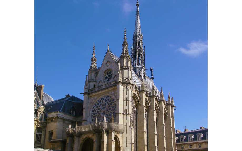 Exterior of Sainte-Chapelle in Paris
