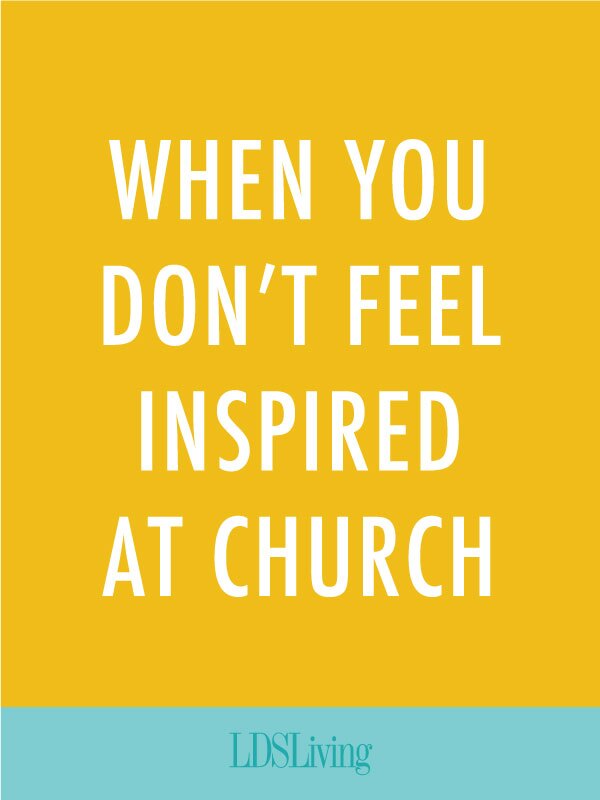 Sometimes we find ourselves going to church every week only to leave feeling no different from when we arrived. What do you do when you just don’t feel like you’re getting anything out of church?