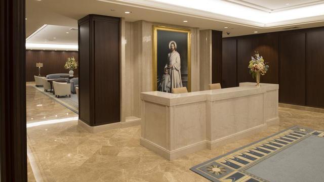 The entry in the Jordan River Utah Temple.