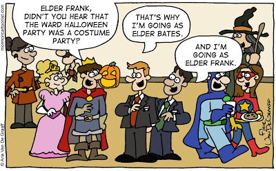 Funny LDS Missionary Halloween Comic by Arie Van De Graaff