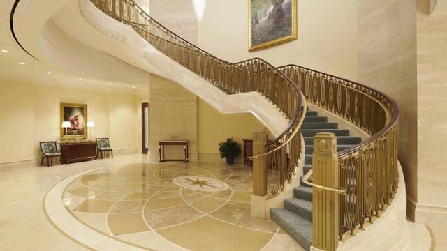 Grand staircase in the Rome Italy Temple.