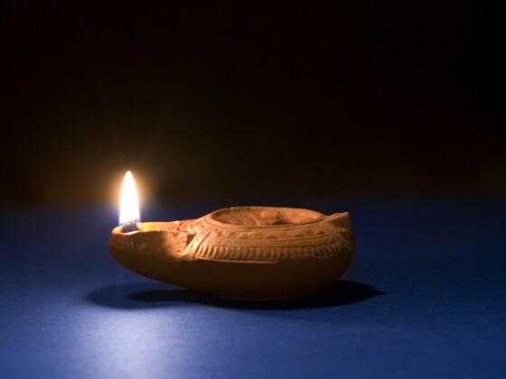 Ancient oil lamp