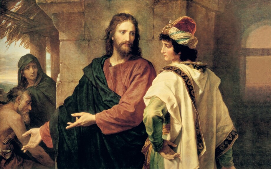 "Christ and the Rich Young Ruler," by Heinrich Hofmann