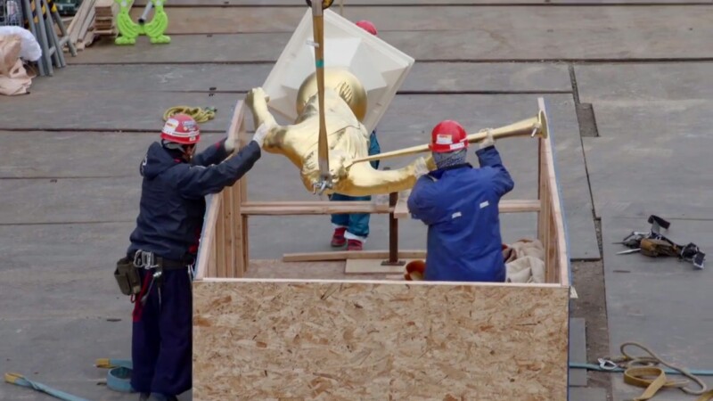 Angel Moroni Placed on Sapporo Japan Temple (Photos + Video)