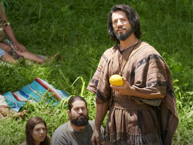An actor portrays Alma the Younger from the Book of Mormon Videos by the Church of Jesus Christ of Latter-day Saints.