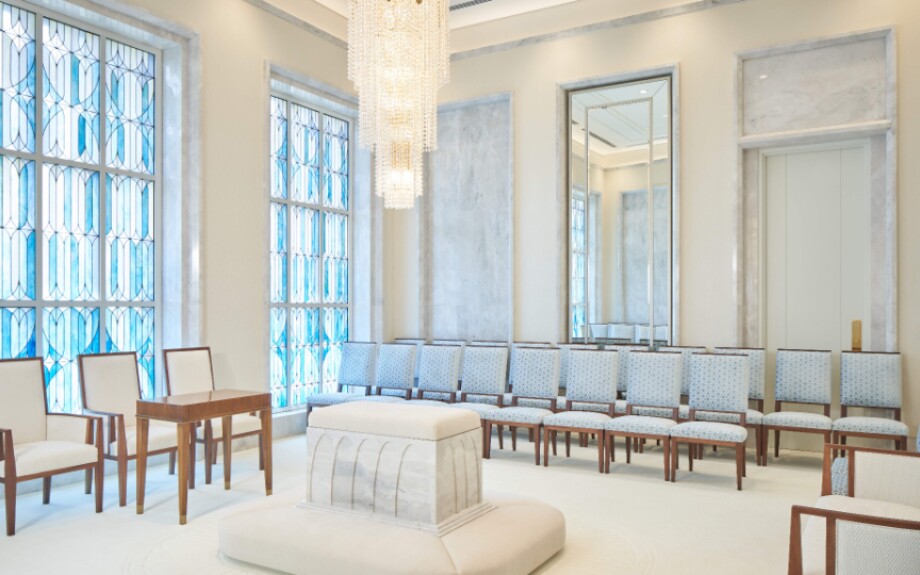 The sealing room inside the new Brasília Brazil Temple.