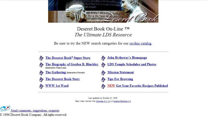 Deseretbook.com in 1996