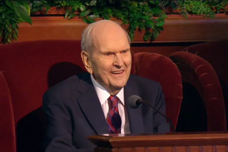 President Russell M. Nelson speaks at the 193rd Semiannual General Conference on October 1, 2023.