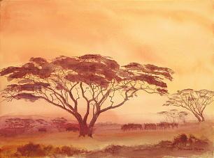 Elder Richard G. Scott's painting African Plain