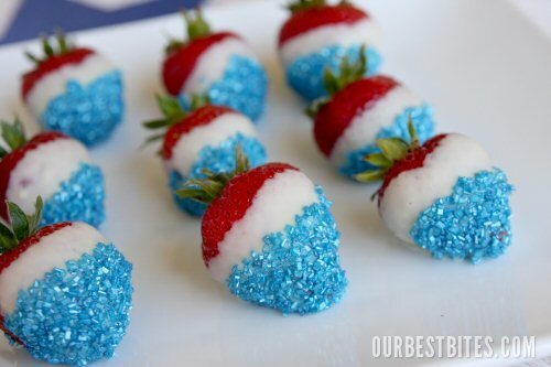 Red, White, and Blue Patriotic Strawberries