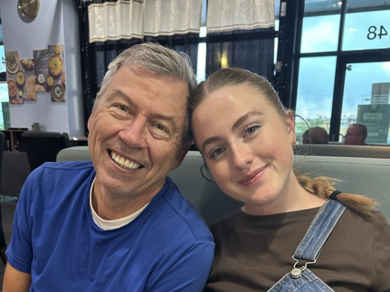 Norman C. Hill and his granddaughter