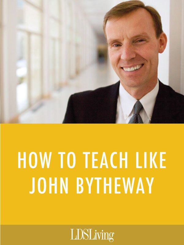 Famed LDS author and speaker John Bytheway shares the secrets to his teaching style. Learn how he does what he does--and start teaching like Brother Bytheway yourself.