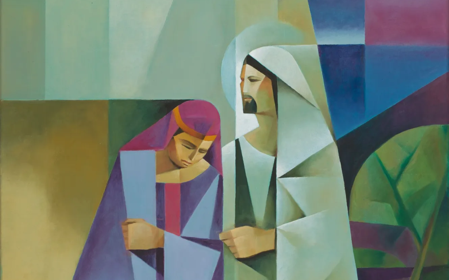 Jesus Christ depicted as a counselor.