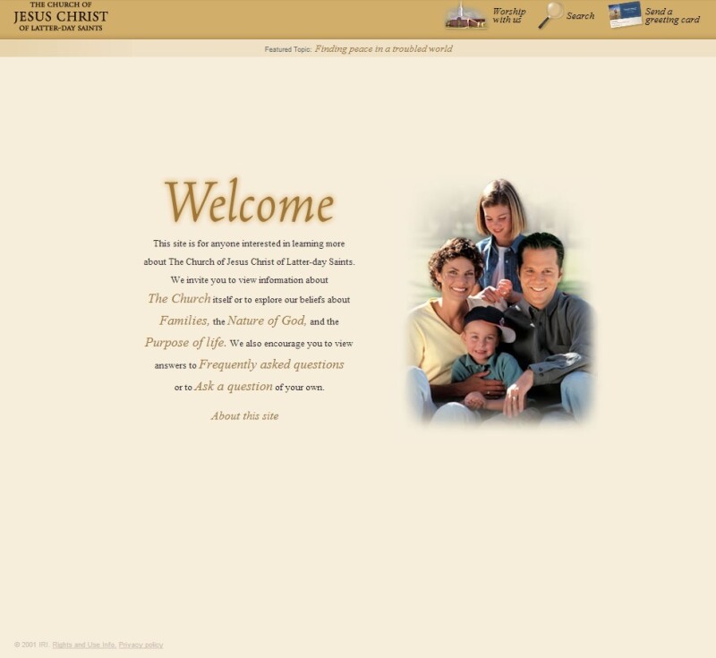 mormon.org in 2001