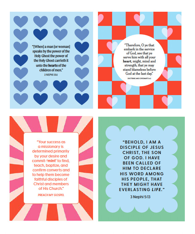 Four printable scripture-themed valentines.