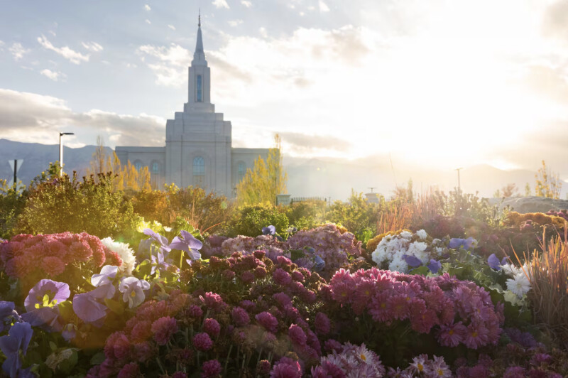 The Orem Utah Temple in Orem on Monday, Oct. 23, 2023.