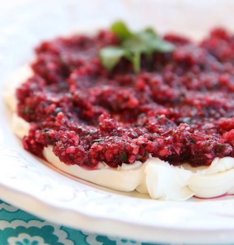 Thanksgiving Recipes: Cranberry Salsa & Cream Cheese Dip
