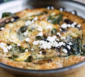 Spinach and Mushroom Frittata | 20 Breakfast Recipes Perfect for Christmas Morning from LDS Living