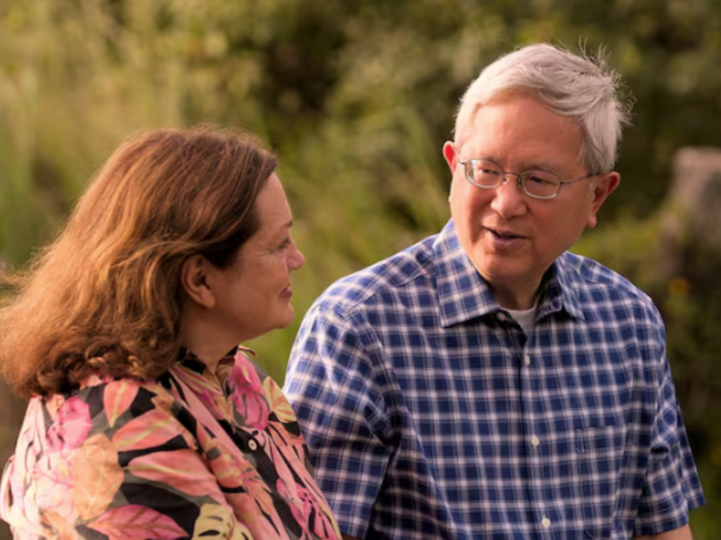 Elder and Sister Gong in Kohala, Hawaii