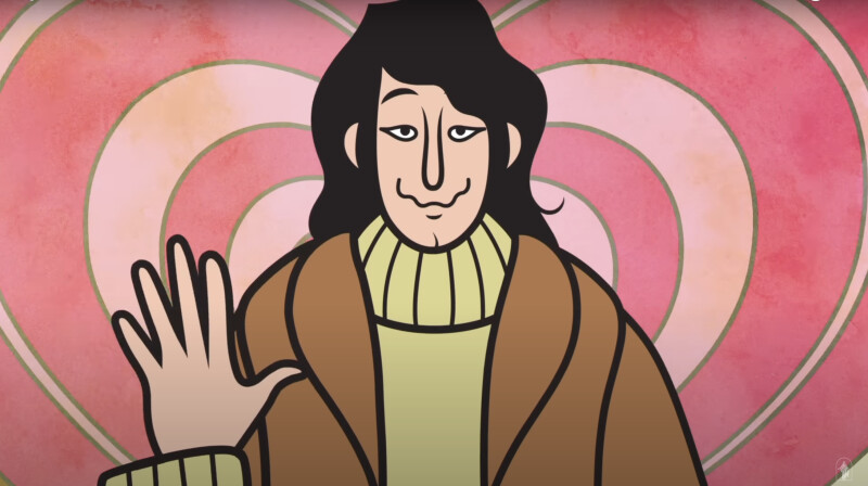An illustration of Elder Carlos A. Godoy as a young adult.