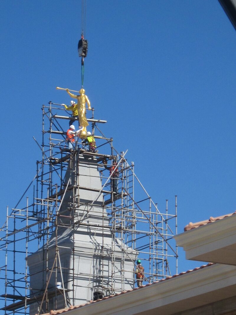 Exclusive Photos: Cordoba Argentina Temple Angel Moroni Placement