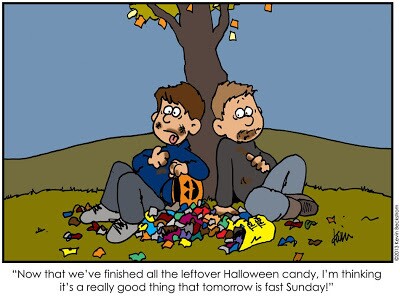 Fun Halloween Candy Comic by LDS Artist Keven Beckstrom