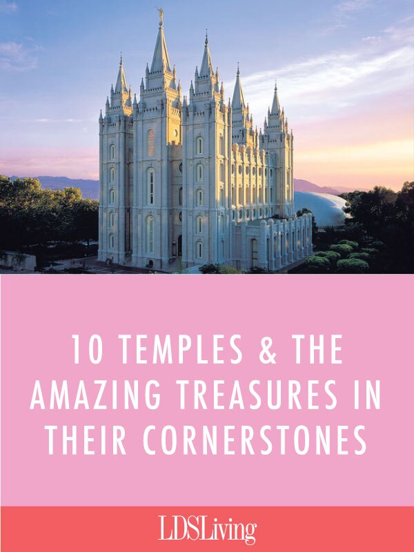 During the construction of every temple, another project takes place on a smaller scale. Instead of creating a beautiful building or painting a stunning mural, someone has the special assignment to fill a small time capsule for the cornerstone of the temple.