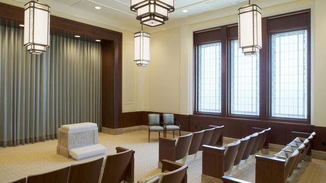 An instruction room in the Tucson Arizona Temple.