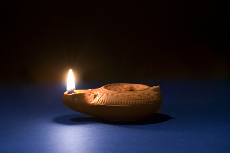 Ancient oil lamp